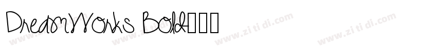 DreamWorks Bold字体转换
